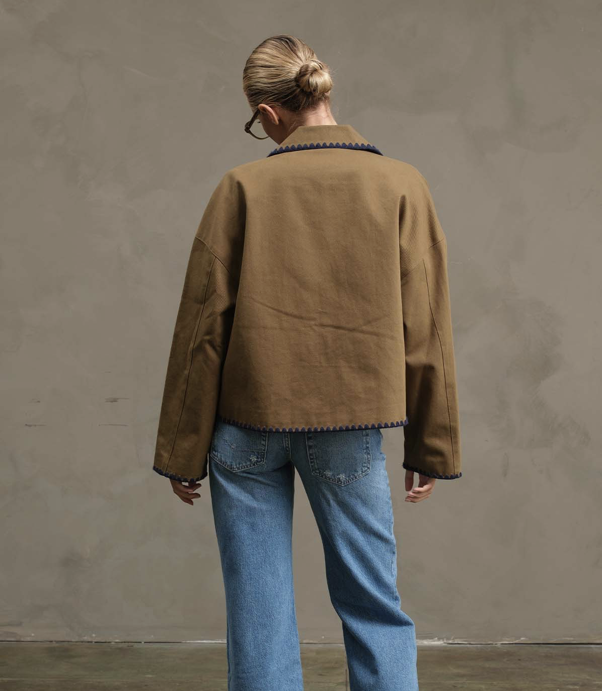 Contrast Stitch Jacket