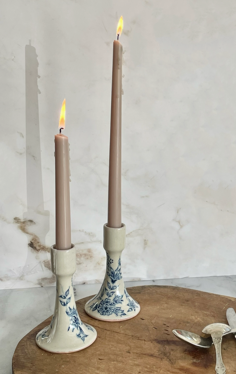 Hand-Painted Candle Holder