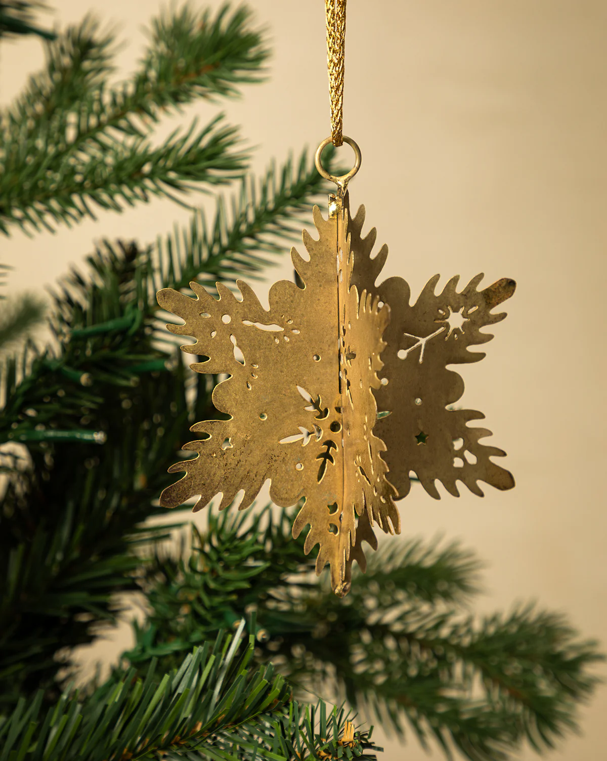 Gold Snowflake Ornament