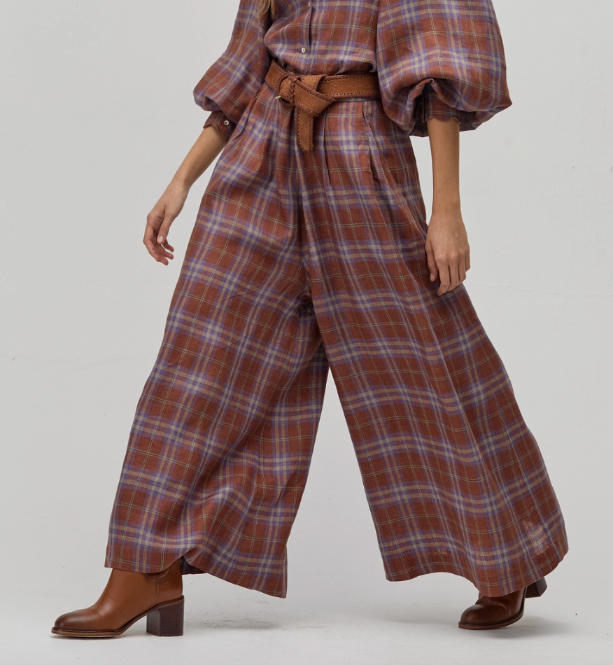 Sabi Wide Leg Linen Pant