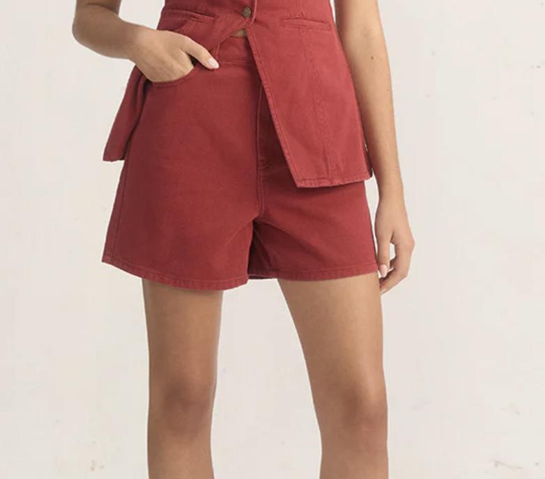Cherry Denim Shorts