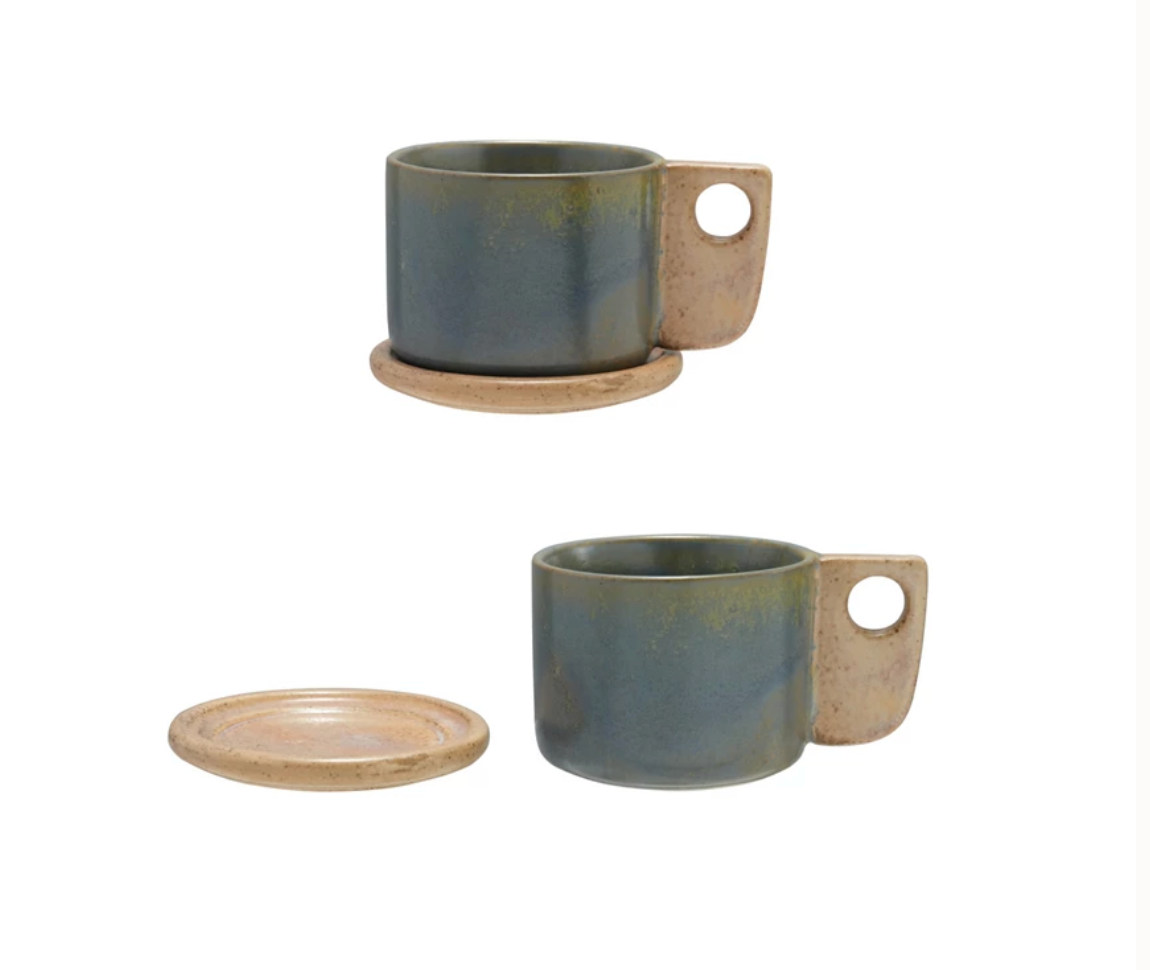 Mug w Saucer and Lid