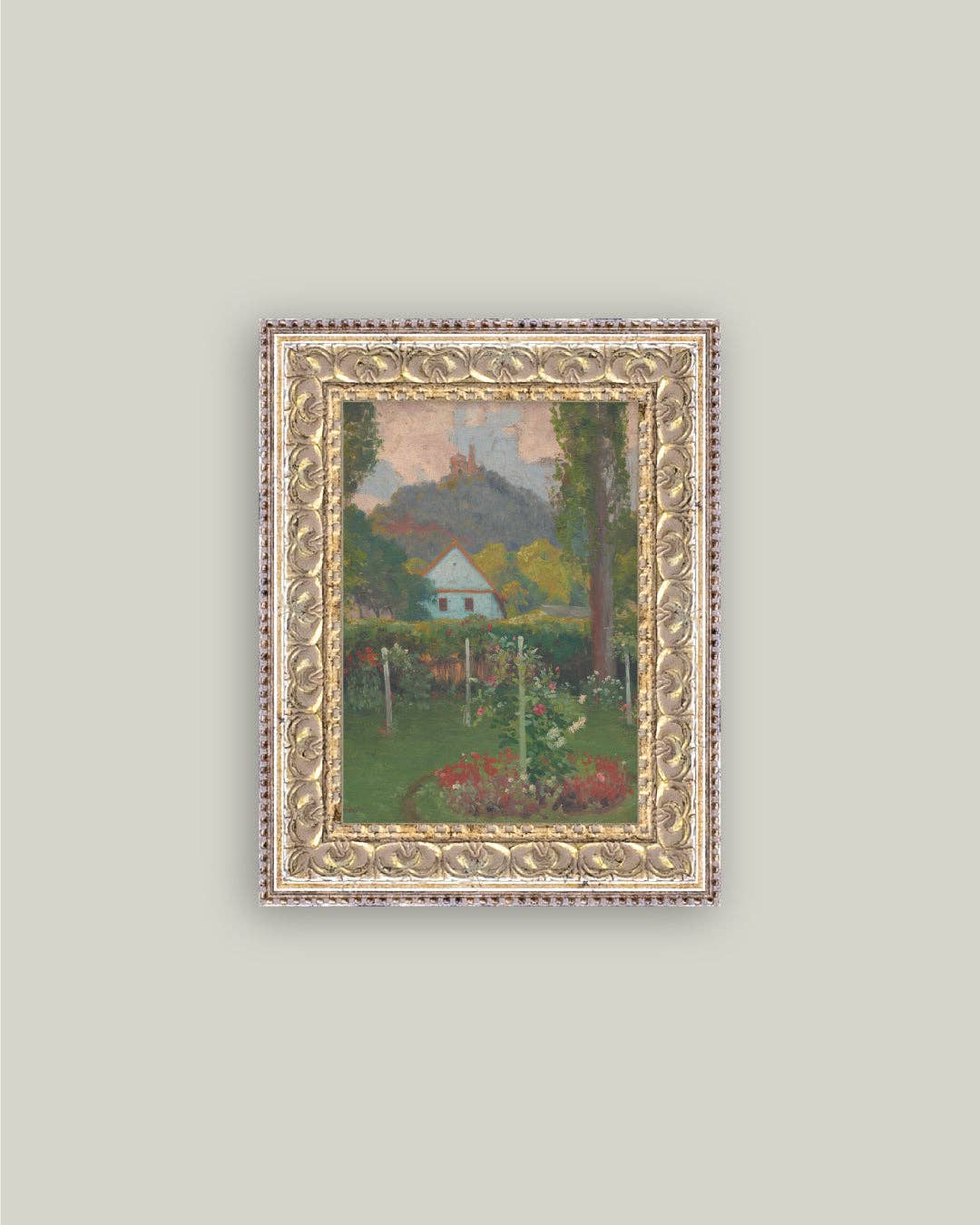 Cottage under Castle Art