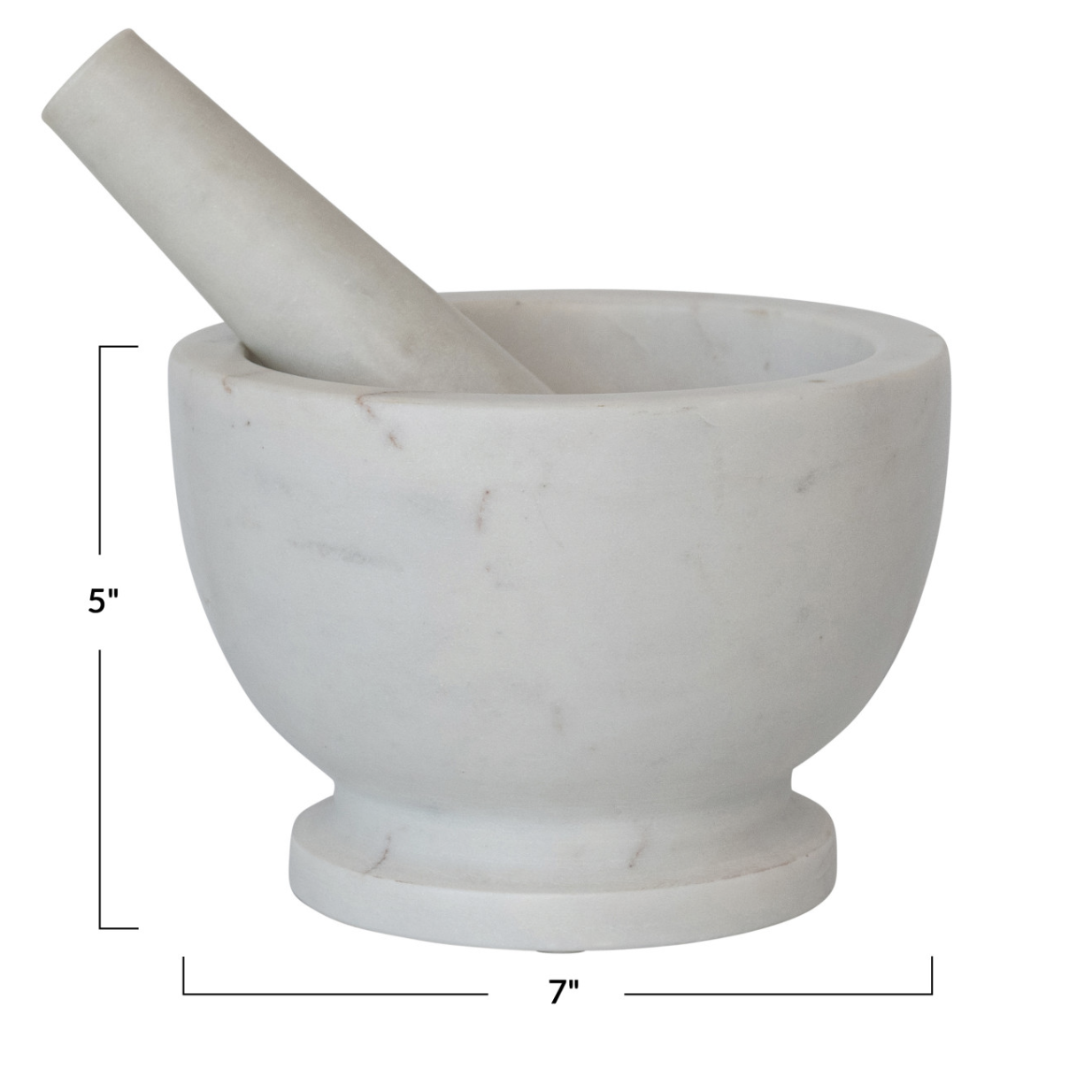 Marble Mortar & Pestle - Lg