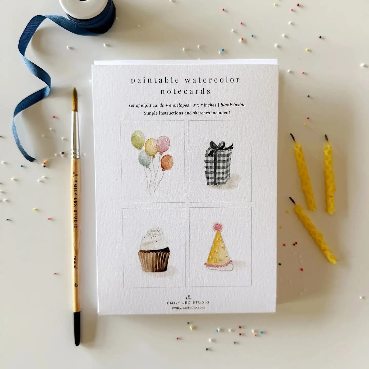 Paintable Notecard Set