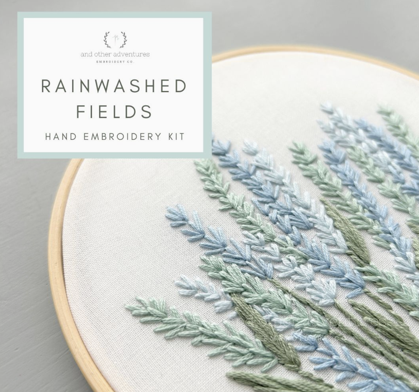 Embroidery Kit: Rainwashed