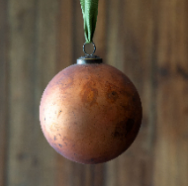 Copper Glass Ornament