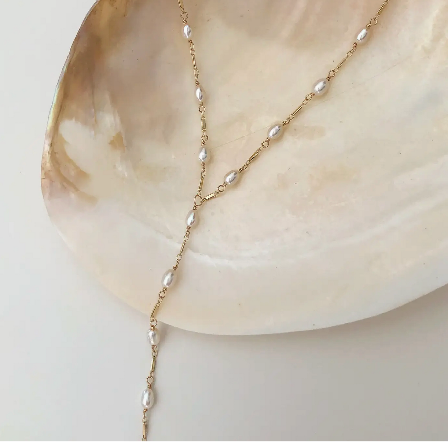 Dripping Freshwater Pearl Necklace