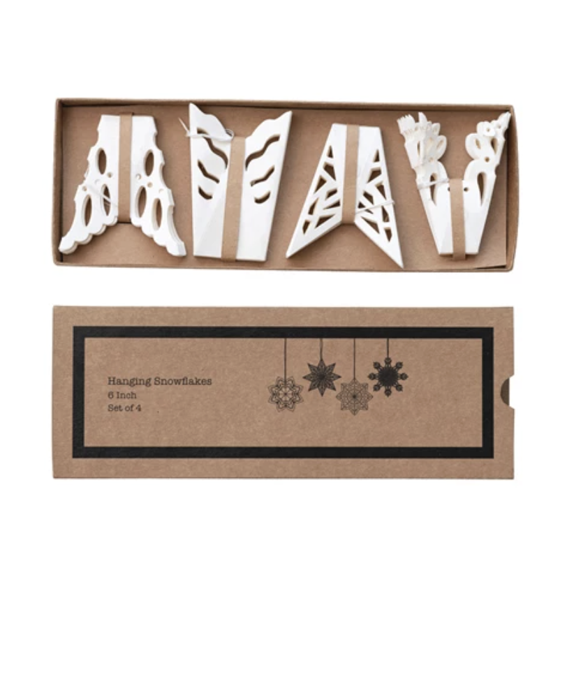 Set of Snowflake Ornaments