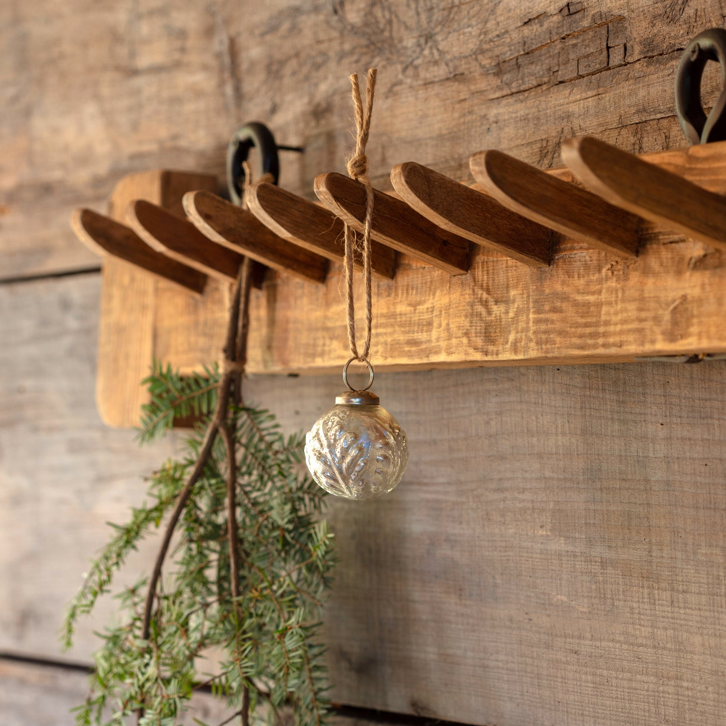 Embossed Laurel Ornament
