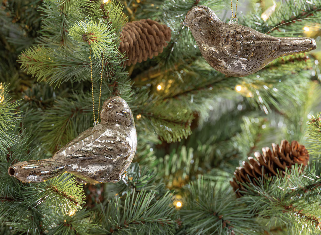 Antiqued Bird Ornament