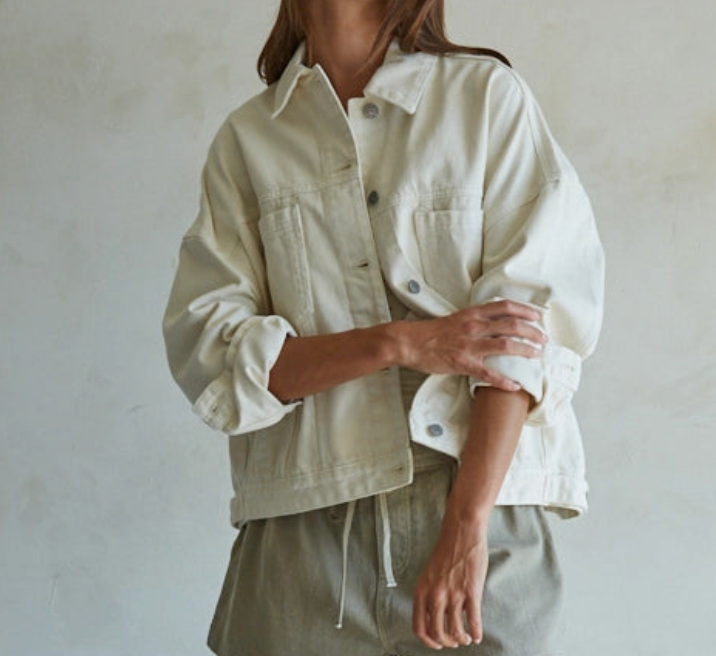 Layla Cream Denim Jacket