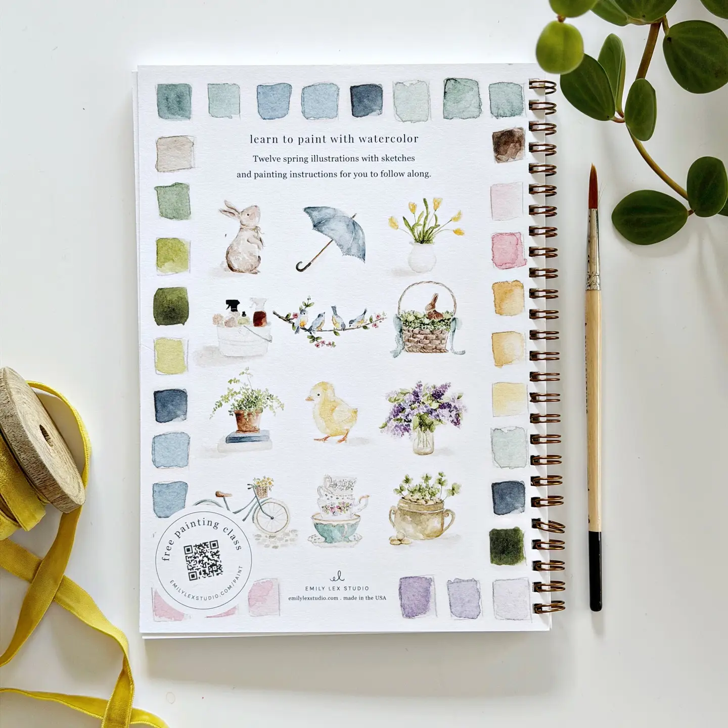 Spring Watercolor Workbook