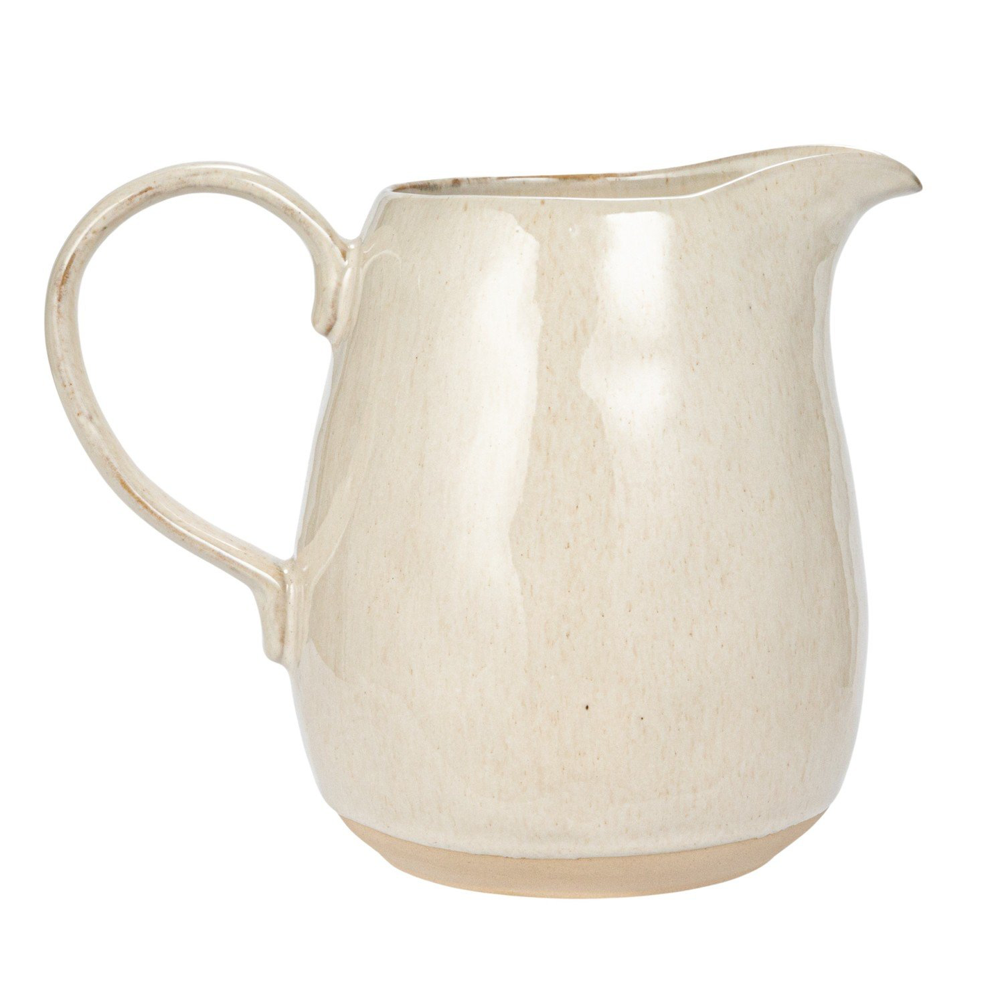 Glazed Stoneware Pitcher