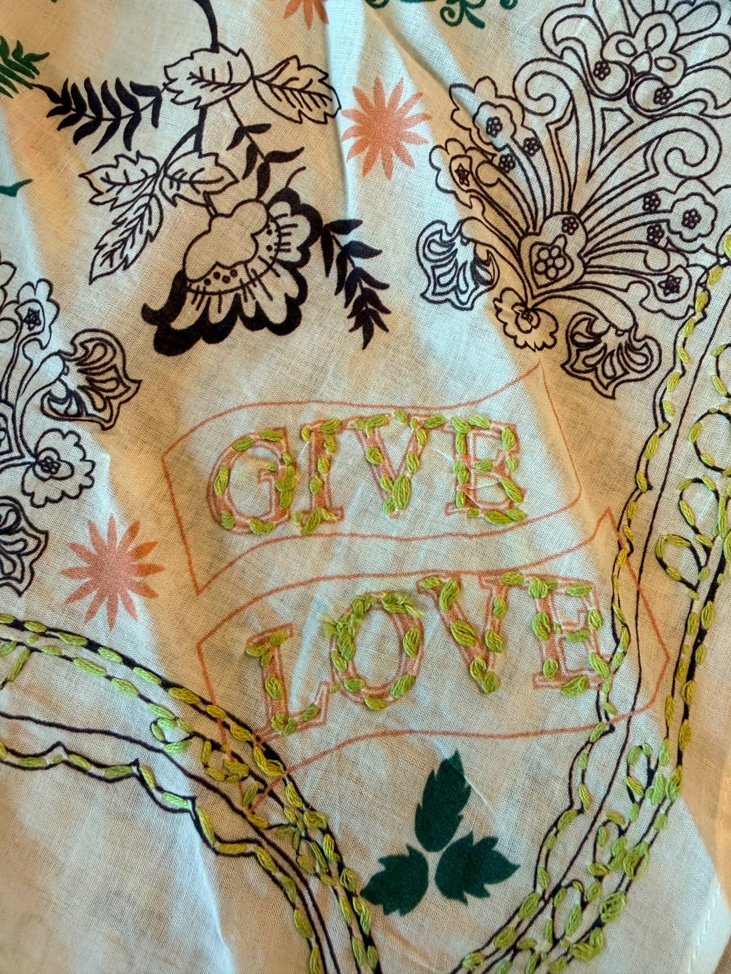 Bandana - Soft Lime + Soft Lime Stitching