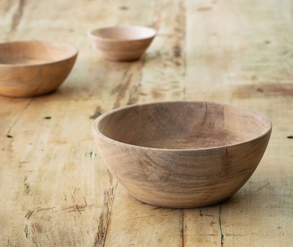 Wooden Serving Bowl - Lg