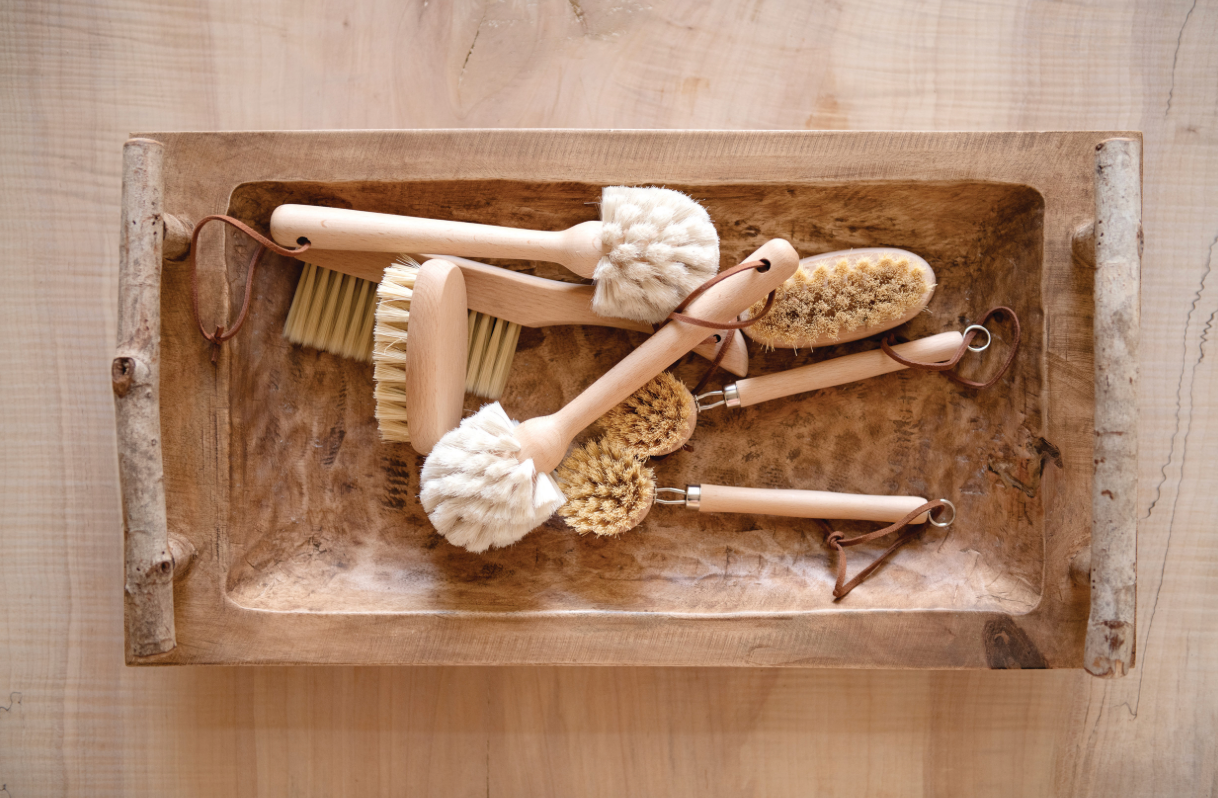 Dish Brush - Light Wood
