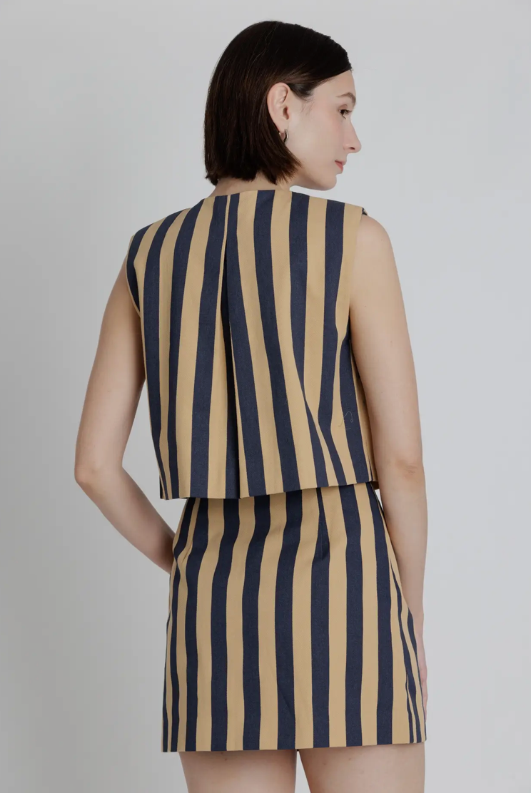 Striped Navy Top
