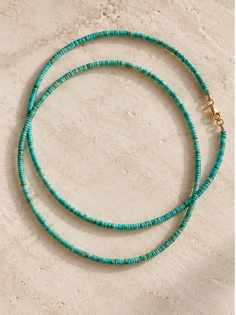 Mini Turquoise Stacking Necklace