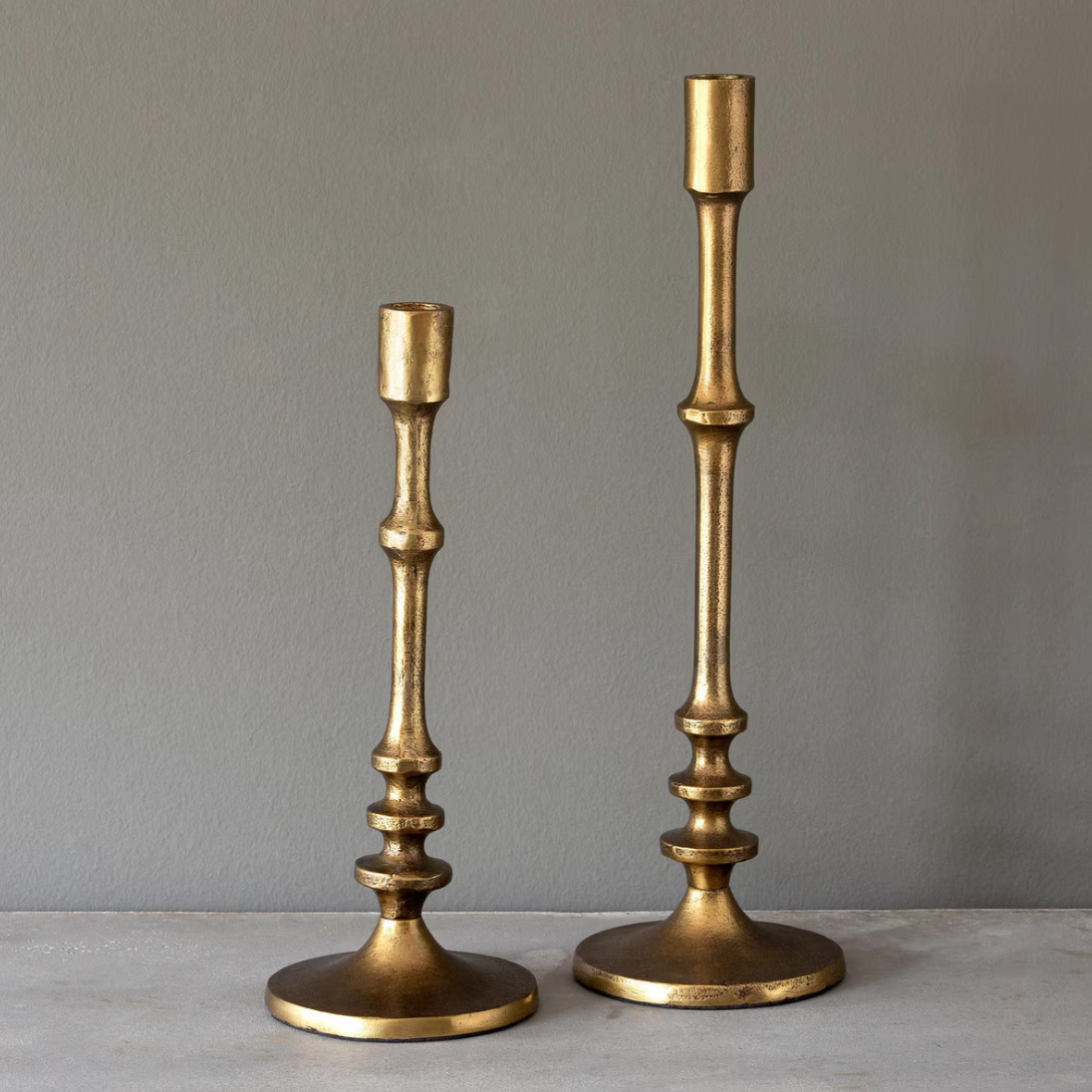 Cast Brass Taper Candle Holder