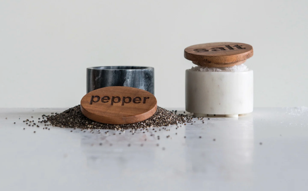 Marble S+P Pot Set