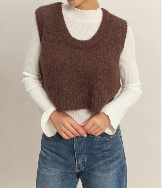 The Jane Sweater - Chestnut
