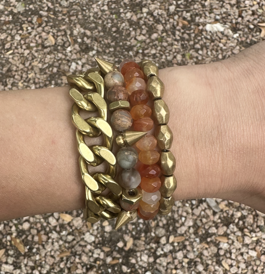 Brass Barrel Bracelet