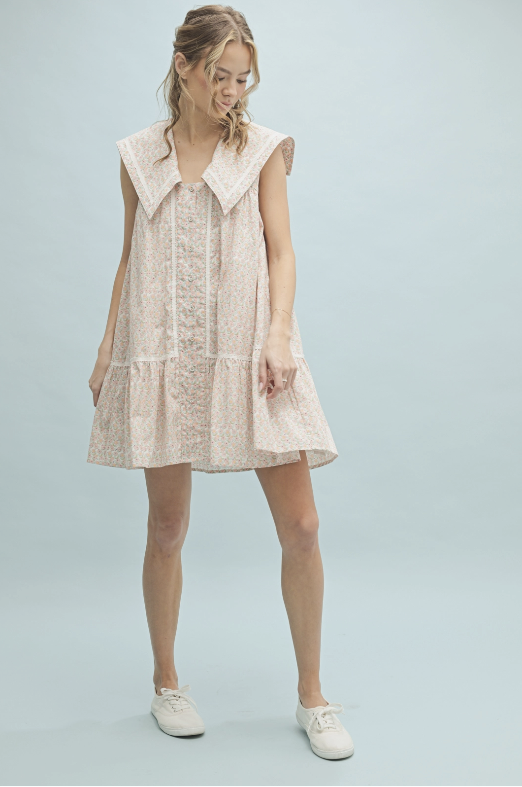 Collared Floral Dress