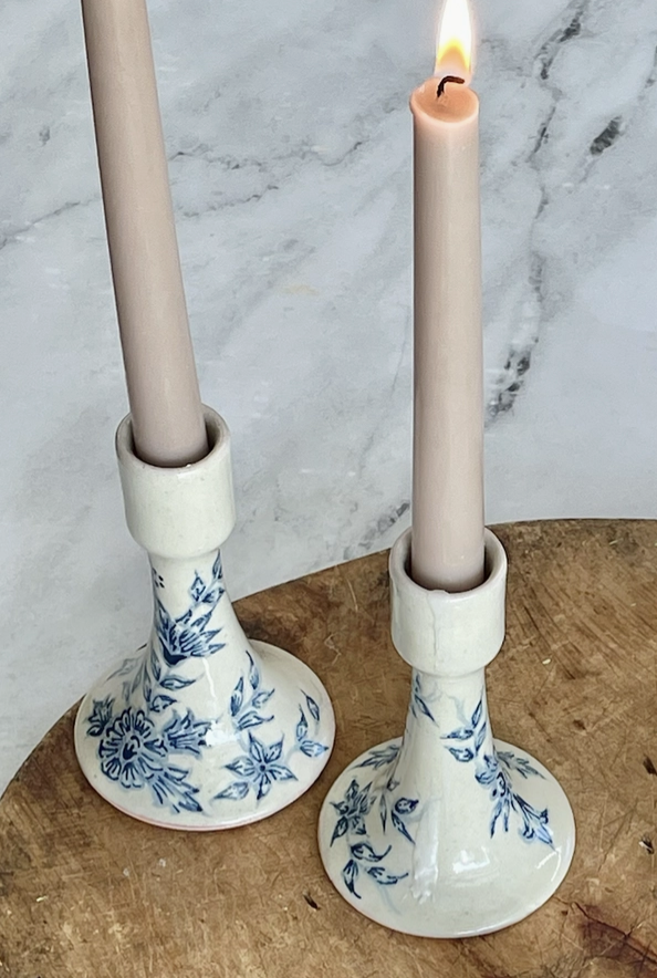 Hand-Painted Candle Holder