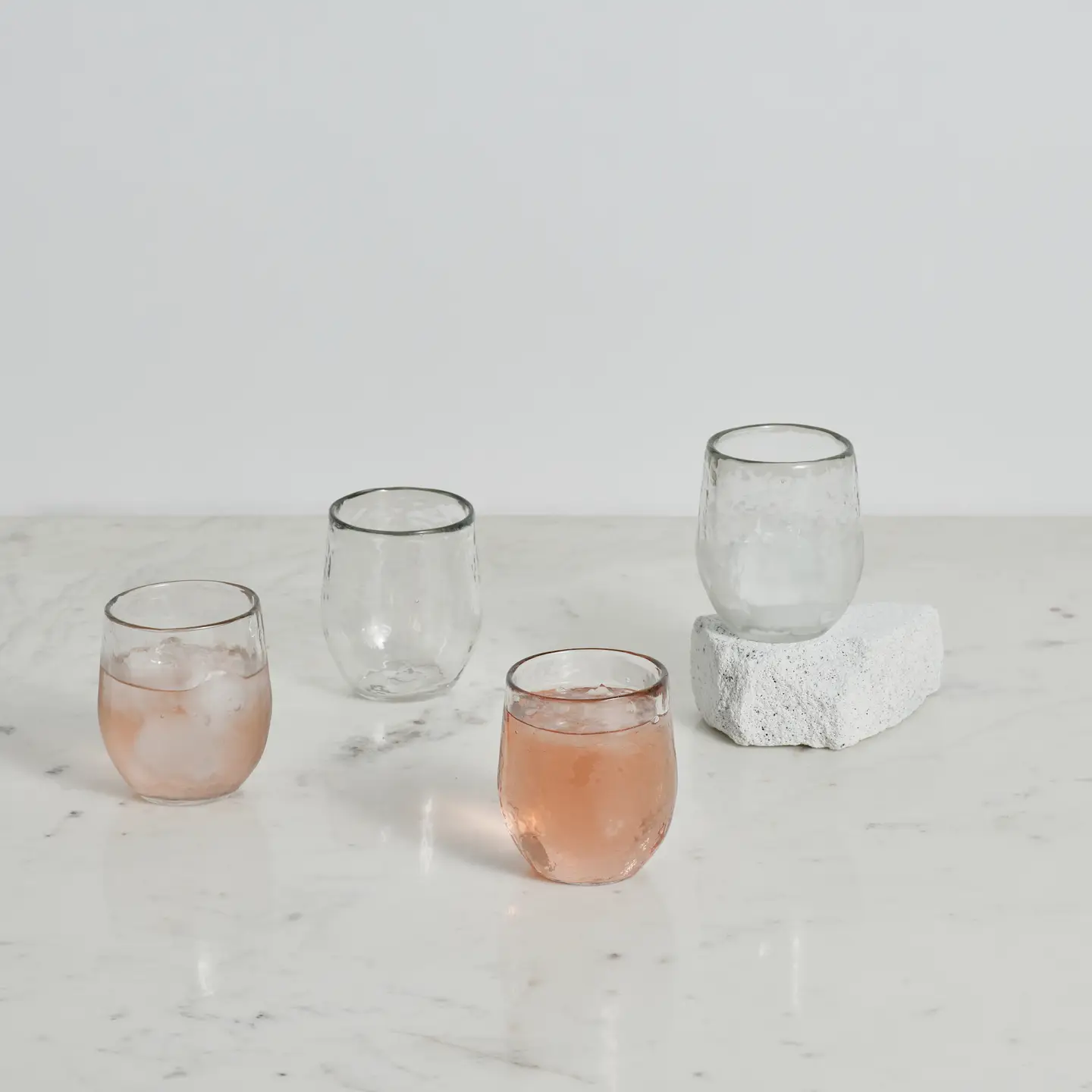 Pebbled Mia Spirit Glass