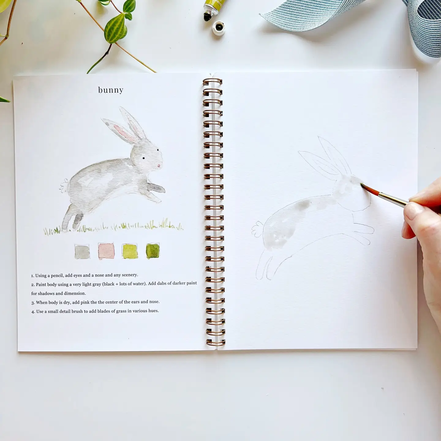 Animal Watercolor Workbook