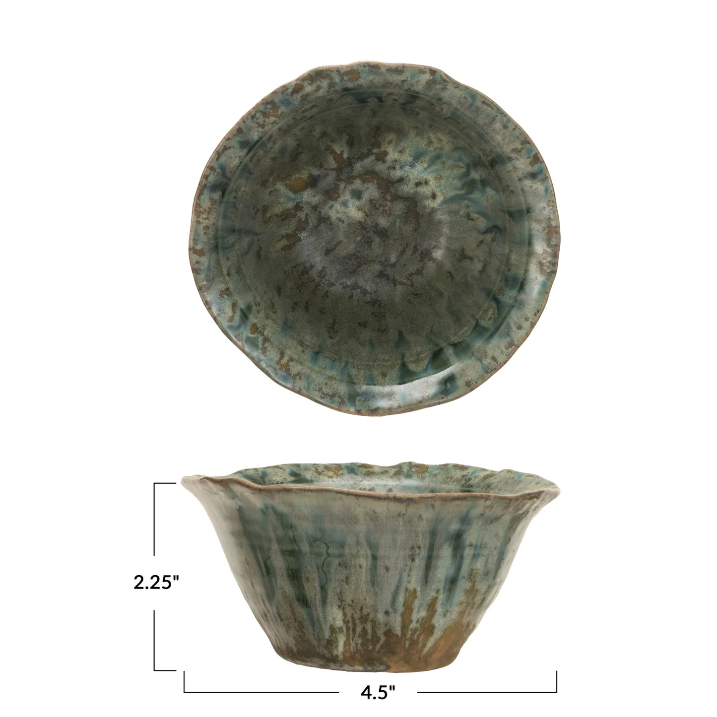 Stoneware Bowl - Green
