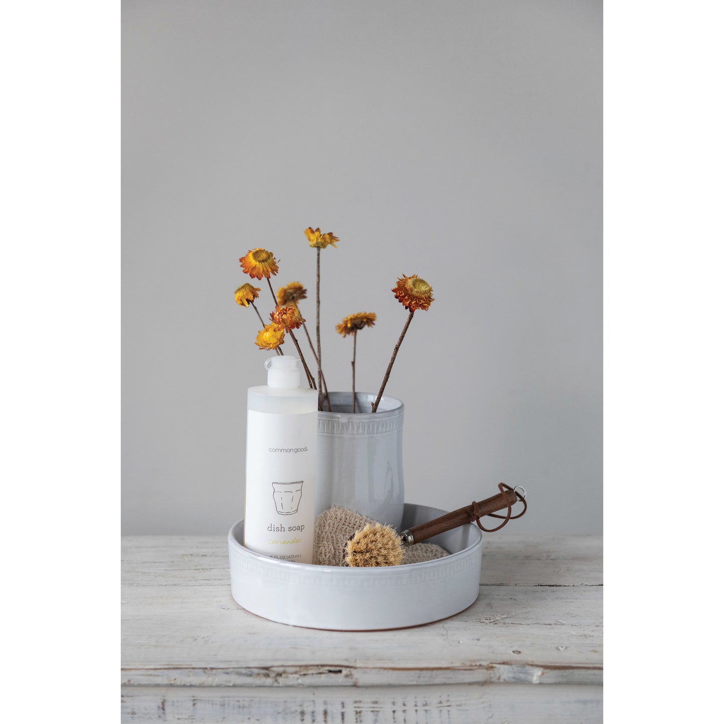 Dish Brush - Dark Wood