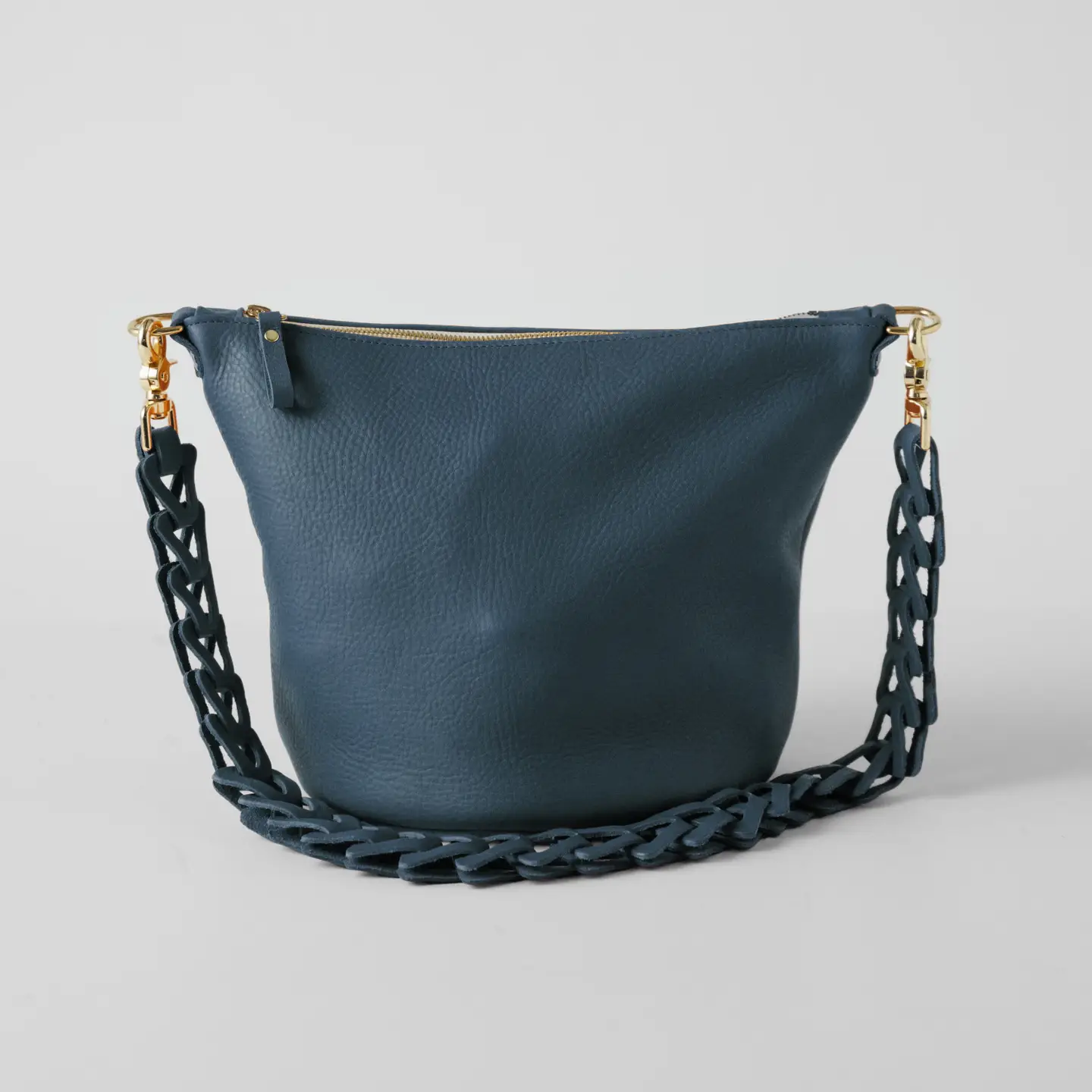 Zoe Zip-Top Bucket Bag