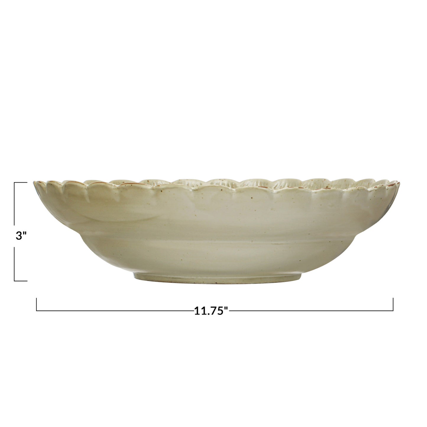 Bowl - Scallop Edge Stoneware