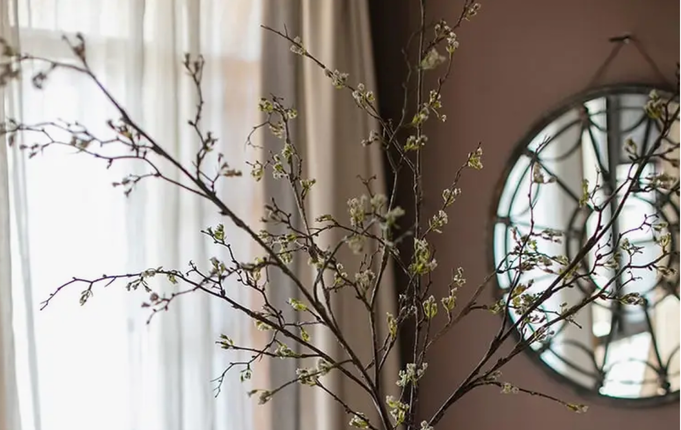 63" Floral Stem - White