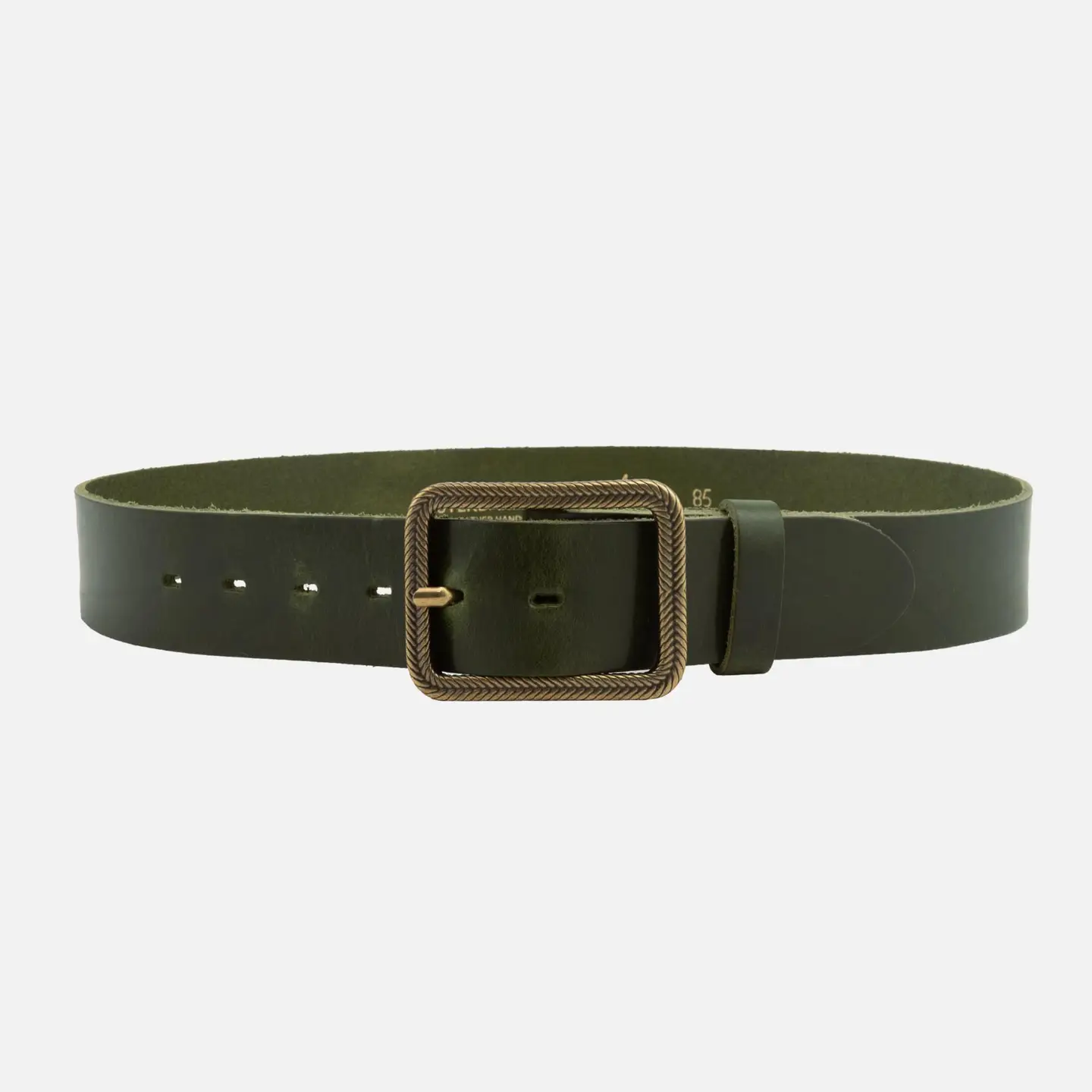 Belt - Green, Gold Buckle