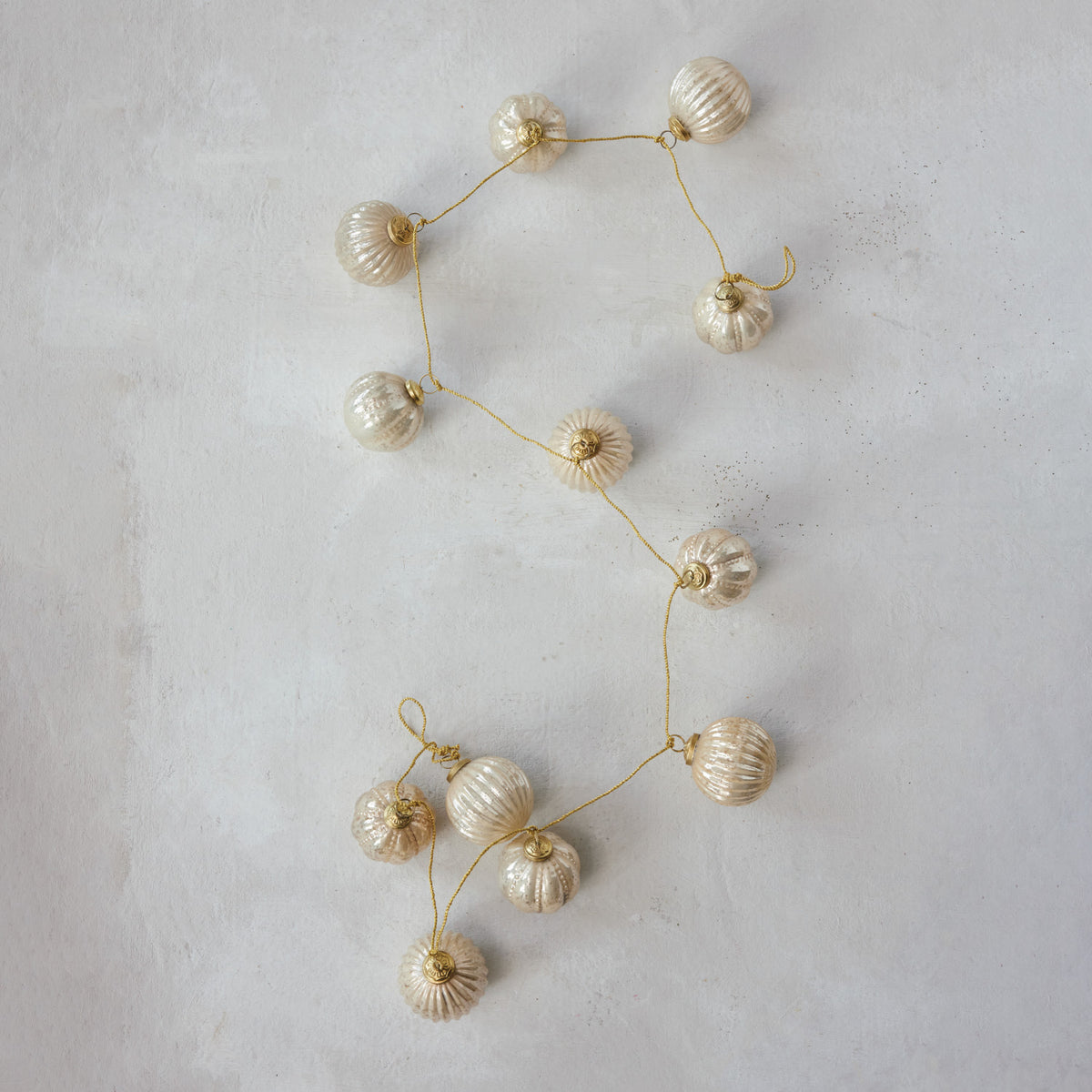 Champagne Mercury Glass Garland