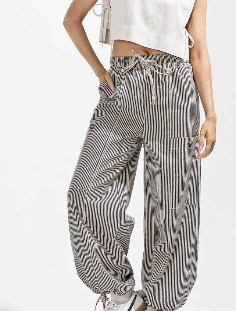 Vintage Wash Stripe Pants