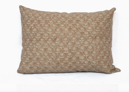Sepia Meadow Pillow 12" x 20"