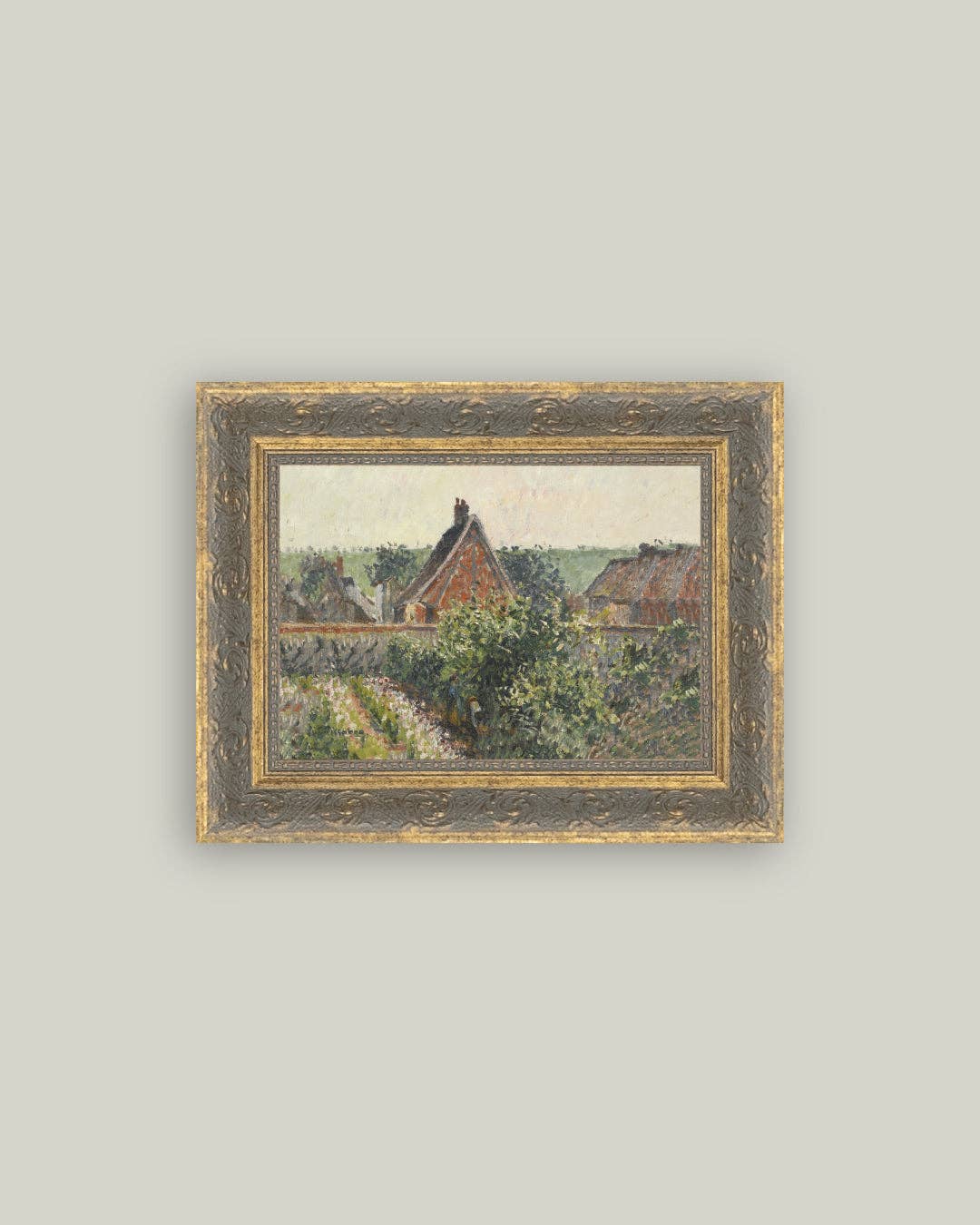 Near the Garden Framed Antique Art