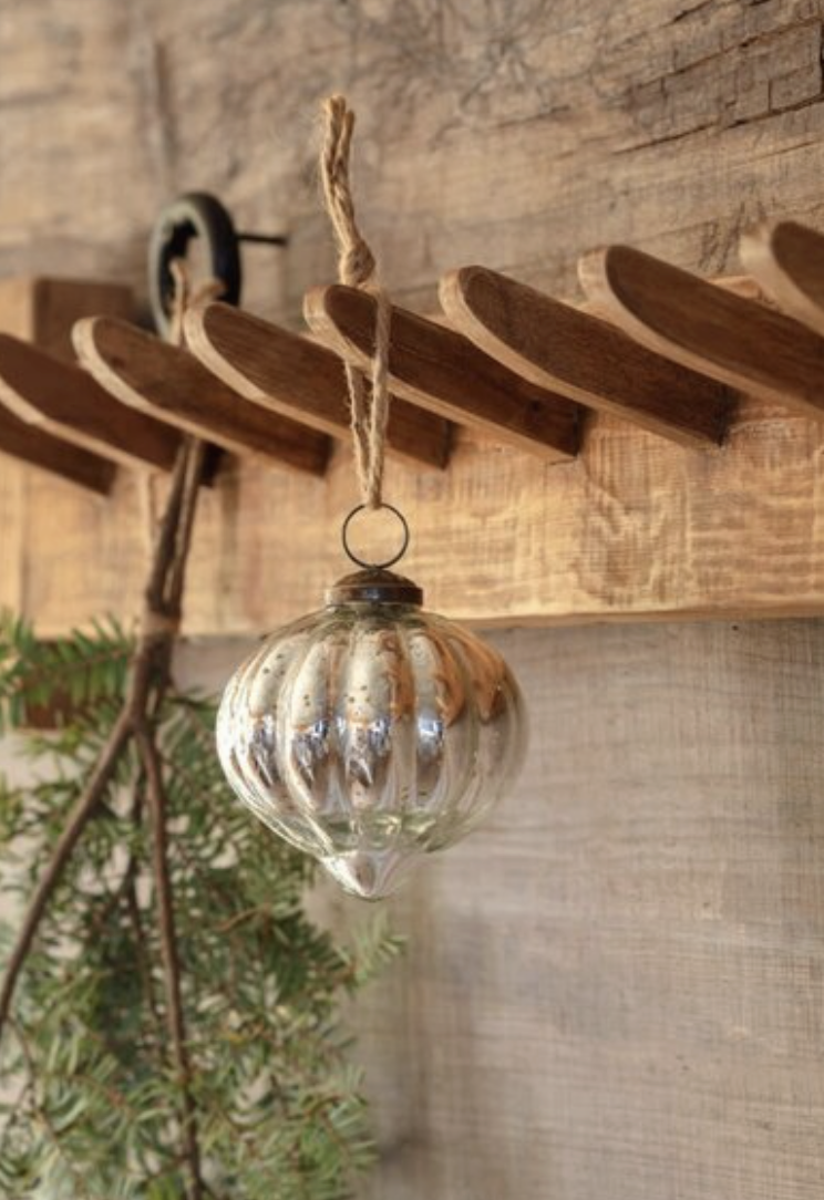 Tufted Mercury Glass Ornament