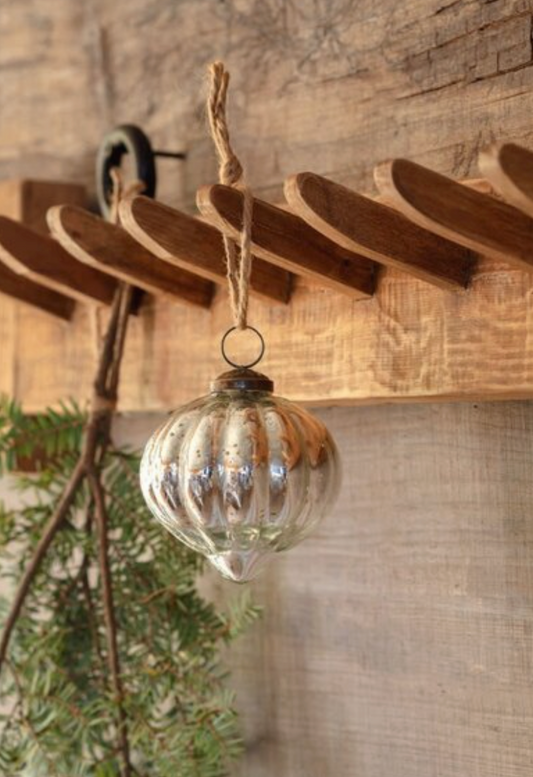 Tufted Mercury Glass Ornament
