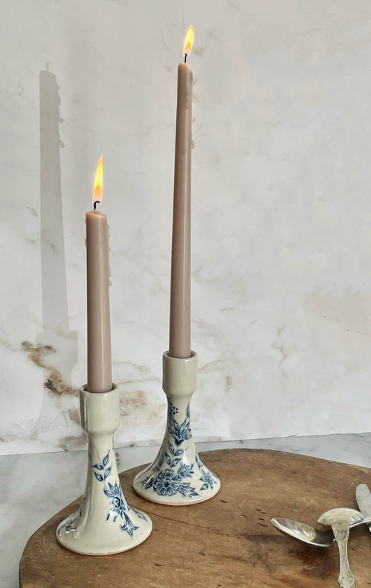 Hand-Painted Candle Holder