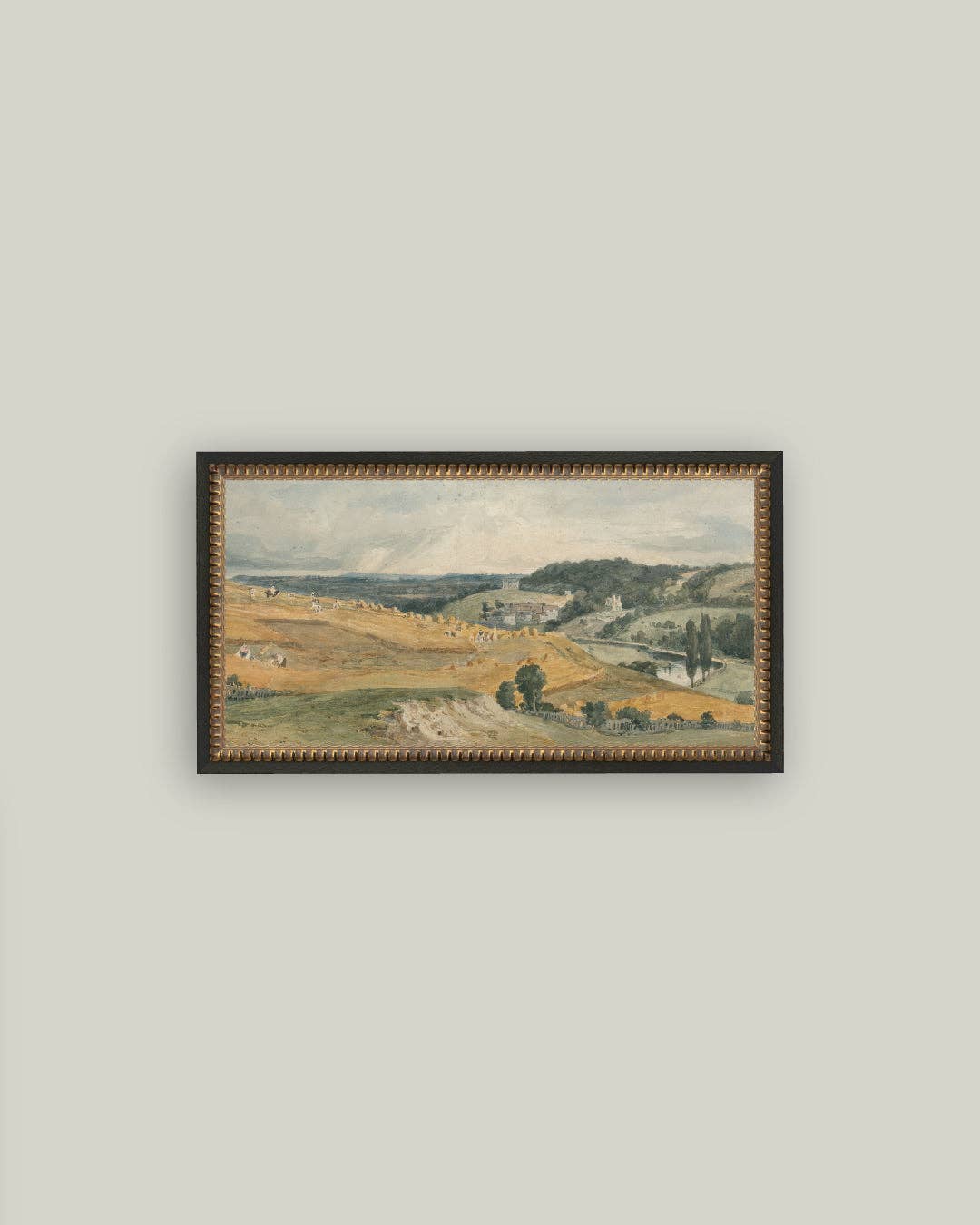 View of St Catherine's Hill Framed Antique Art