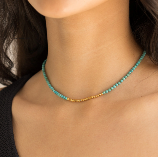 Turquoise Beaded Necklace