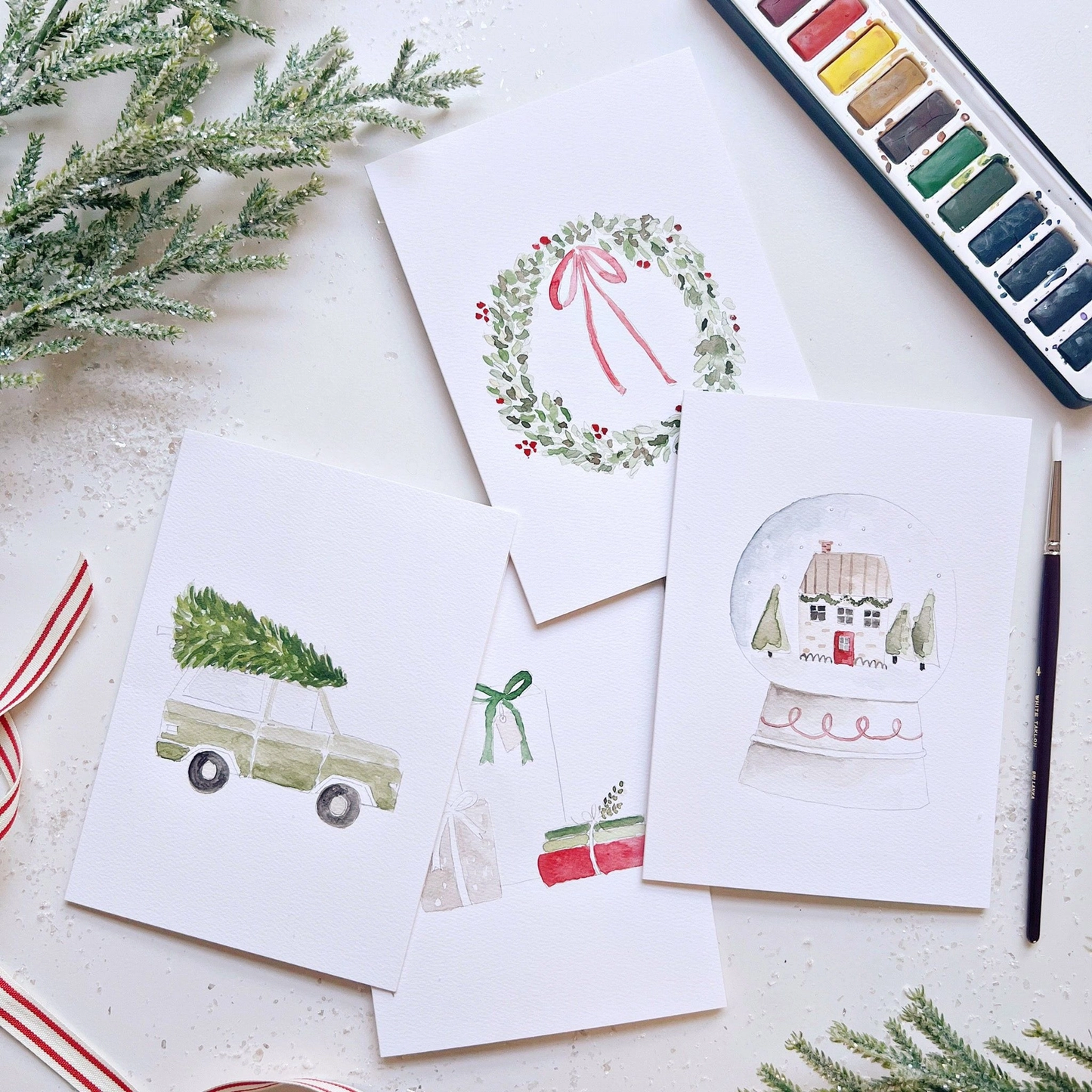 Paintable Notecard Set