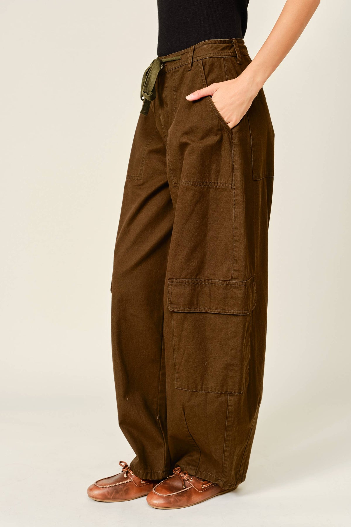 Tie Barrel Pants