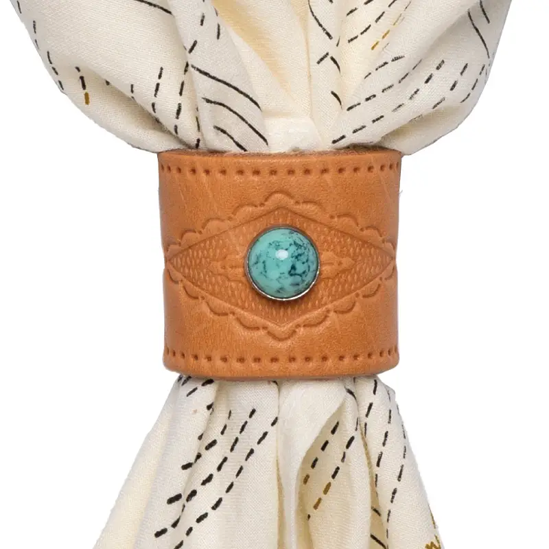 Leather Bandana Slide