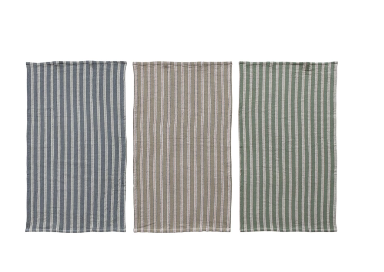 Cotton Stripe Tea Towel